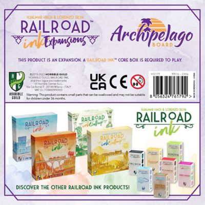 Image showing  Railroad Ink Expansions Archipelago Boards Board Game, Ages 8+, 1-4 Players