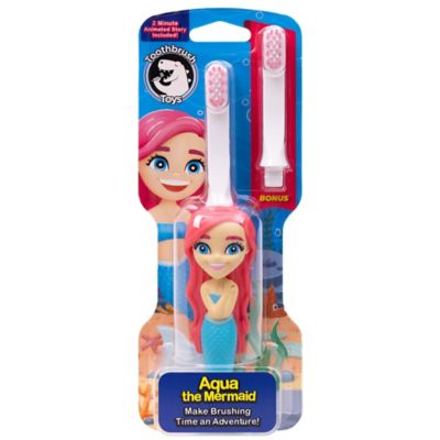 Toothbrush Toys Aqua the Mermaid Character Toothbrush, Kids Ages 2+