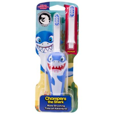 Toothbrush Toys Chompers the Shark Character Toothbrush, Kids Ages 2+