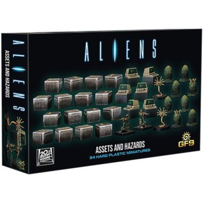 Gale Force Nine Aliens Assets & Hazards 34 RPG Miniatures, Hard Plastic Figures