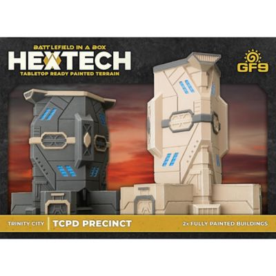 Gale Force Nine Hextech Trinity City TCPD Precinct 2 Fully Painted Buildings, RPG Accessories