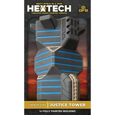 Gale Force Nine Hextech Trinity City Justice Tower Fully Painted Building, RPG Accessory