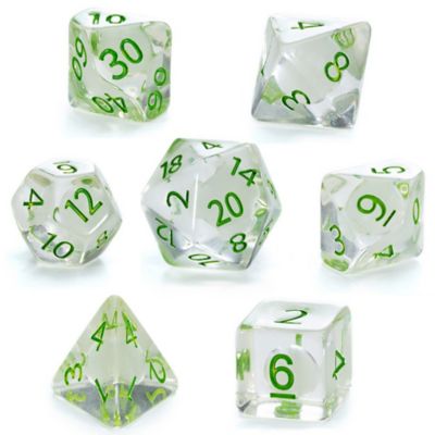 Gate Keeper Games Firefly Dice 7 pc. Resin Dice Set, RPG Dice