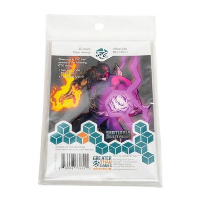 Image showing  Card Sleeves: Large Size 88 x 130 mm., 25 Sleeves, Card Game Protective Accessory