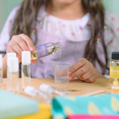 Image showing 9 th Kiss Naturals Lava Lip Gloss Kit Make 6 Glosses, DIY Kids Beauty Craft Kit, STEM Ages 6+