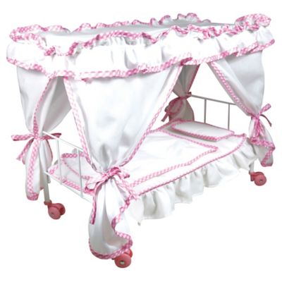 Image showing  Princess Canopy Bed Set 14 in. Baby Doll, Kids Ages 3+