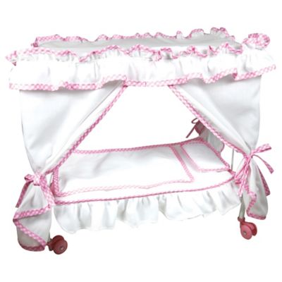 Image showing  Princess Canopy Bed Set 14 in. Baby Doll, Kids Ages 3+