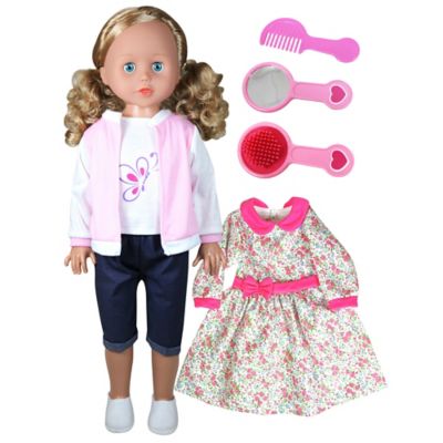 Lissi Walking Doll 27.5 in. Pink & Butterfly Pink & Flower Dress, Kids Ages 2+