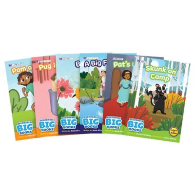 Beanstalk Books Decodable Big Books Fiction , 6 XL Books, 11.7 in. x 16.5 in.