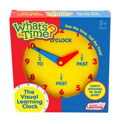 Junior Learning What's the Time Geared Clock The Manual Visual Learning Clock