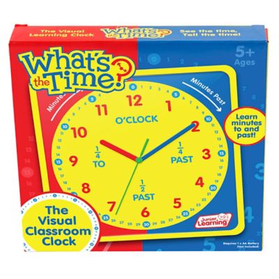 Junior Learning What's The Time Classroom Clock Visual Learning Tool