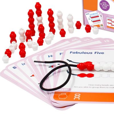 Image showing  Mathcubes Bead Strings, 30 Activity Set