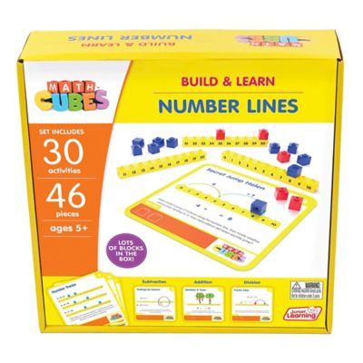 Junior Learning Mathcubes Number Lines, 30 Activity Set