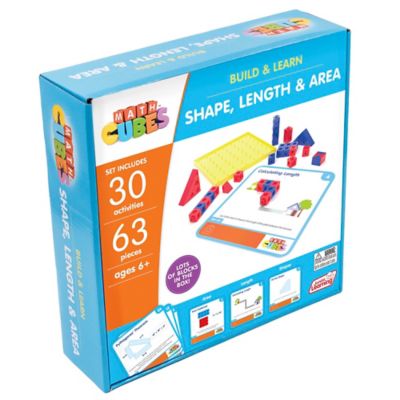 Image showing  Mathcubes Shape, Length & Area, 30 Activity Set