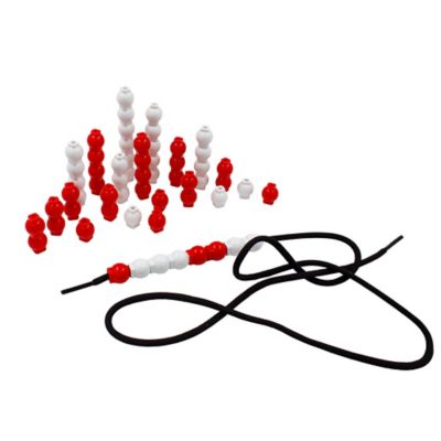 Image showing  60 Bead Cubes & Laces, Kids Ages 4+