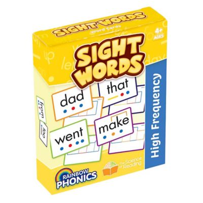 Image showing 6 th Junior Learning Rainbow Phonics Sight Words, 52 Word Cards