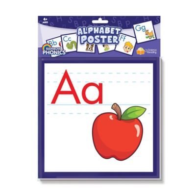 Junior Learning Rainbow Phonics Alphabet Poster, Learning Kids Ages 4+