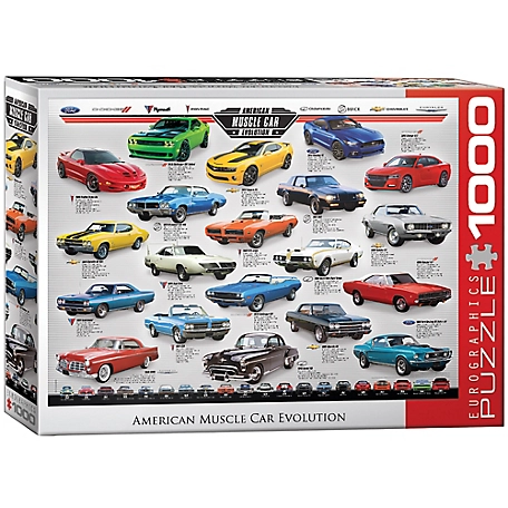 Eurographics Muscle Car Evolution Chart 1000 pc. Puzzle