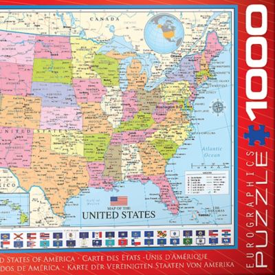 Image showing  Map Of The United States 1000 pc. Puzzle