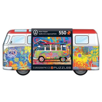 Eurographics VW Wave Hopper Bus Shaped Tin 550 pc. Puzzle