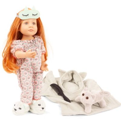 Gotz Little Kidz Pajama Party Doll 14 in. Multi Jointed Standing Doll, Kids Age 3+