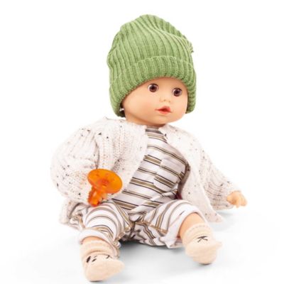 Gotz Muffin Baby Urban Stripes 13 in. Doll, Cardigan, Kids Age 18mo+