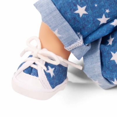 Image showing  Muffin My Star 13 in. Baby Doll, Blue Bucket Hat & Cardigan, Kids Ages 3+