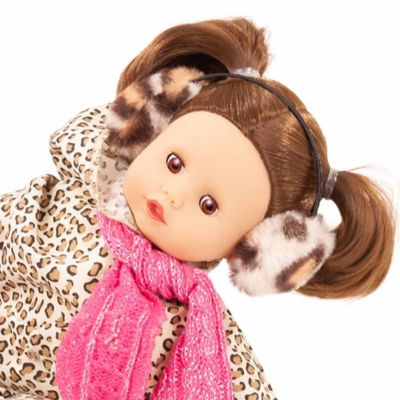Image showing  Muffin Cats Winter Outift 13 in. Doll, Animal Print, Kids Ages 3+