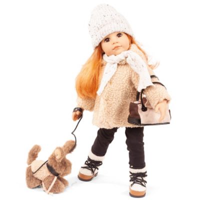 Gotz Hannah Loves Her Puppy Dog Standing Doll Playset, Kids Ages 3
