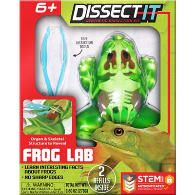 Dissect-It Frog Lab, Synthetic Dissection Kit, Learning Guide, Kids Ages 6+