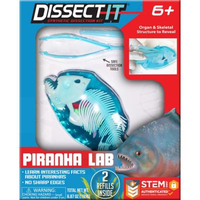 Dissect-It Piranha Lab, Synthetic Dissection Kit, STEM Learning Guide, Kids Ages 6+