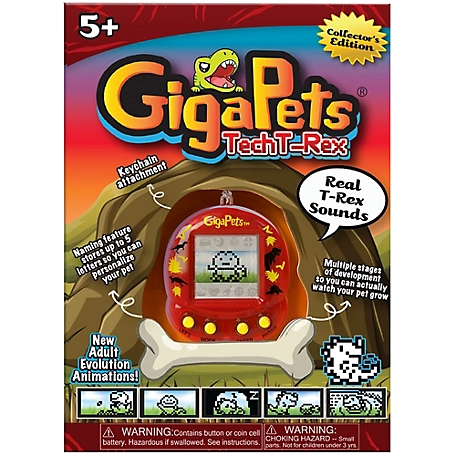 GigaPets Tech T-Rex, The 90s GigaPets Reinvented, Kids Ages 5+