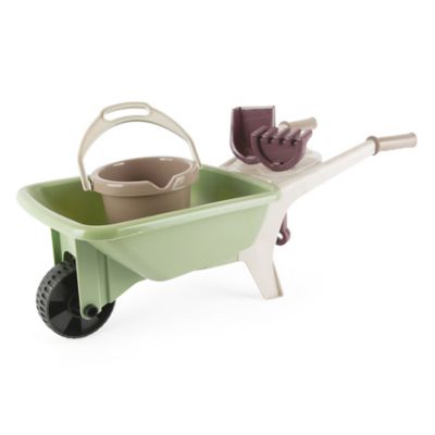 Dantoy Green Garden, Wheelbarrow Playset, 4 pc., Pretend Gardening, Toddlers Ages 2+