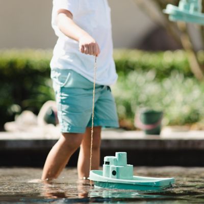 Image showing 6 th Dantoy Blue Marine Toys, Boat & Sand Playset, 5 pc., Toddlers Ages 2+