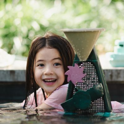 Image showing  Blue Marine Toys, Sand & Water Mill Set, 3 pc. Playset, Toddlers Ages 2+