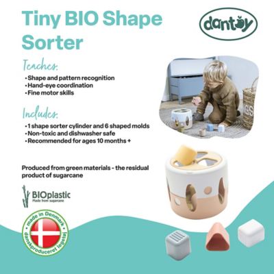 Image showing  Tiny BIO Shape Sorter Set, 7 pc., Sorting Activity, Toddler Ages 10 mo+