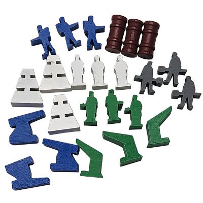 Rio Grande Games Shipyard Wooden Parts Expansion Accessory