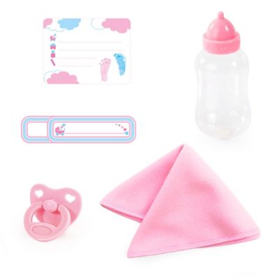 Image showing  Reborn 15 in. Baby Doll Set White Pink Elephant, Kids Age 18 mo+