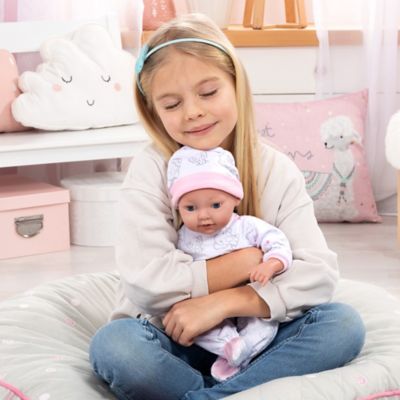Image showing  Reborn 15 in. Baby Doll Set White Pink Elephant, Kids Age 18 mo+