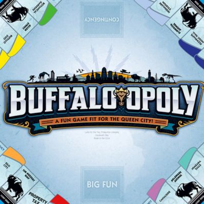 Image showing 4 th Late For the Sky Buffalo-Opoly City Themed Family Board Game, Ages 8+, 2-6 Players