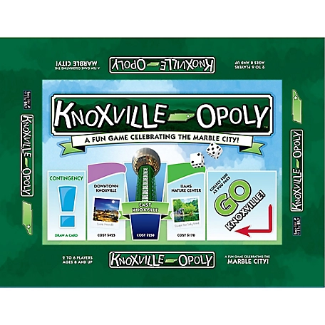 Late For the Sky Knoxville-Opoly City Themed Family Board Game, Ages 8+, 2-6 Players
