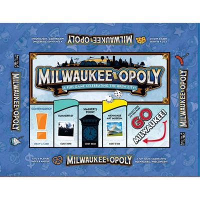 Late For the Sky Milwaukee-Opoly City Themed Family Board Game, Ages 8+, 2-6 Players