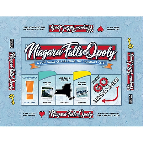 Late For the Sky Niagara Falls-Opoly Themed Family Board Game, Ages 8+, 2-6 Players