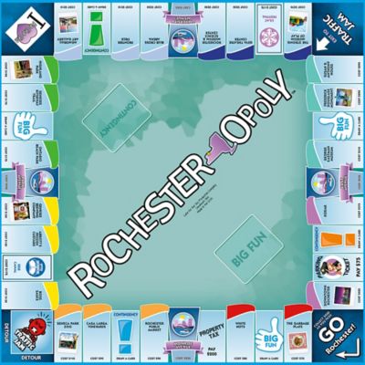 Image showing  Rochester-Opoly City Themed Family Board Game, Ages 8+, 2-6 Players
