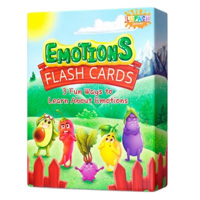 Lupash Games Emotions Flash Cards, Kids Therapy Card Game, Ages 5+, 2-8 Players