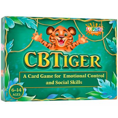 Lupash Games CBTiger Kids Therapy Card Game For Emotional Control, Ages 6+, 2-6 Players