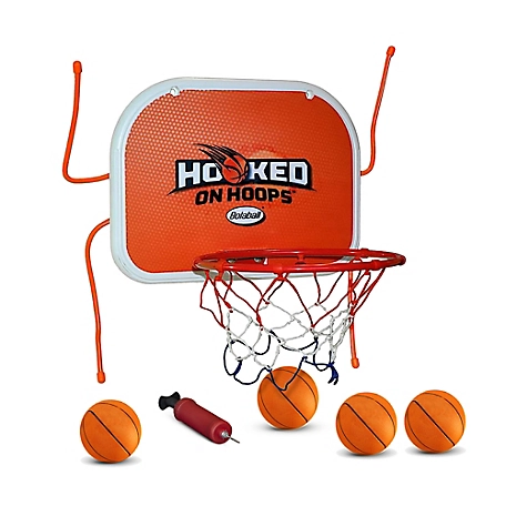 Bolaball Hooked On Hoops, Mini Basketball Metal Hoop & Hooks Set