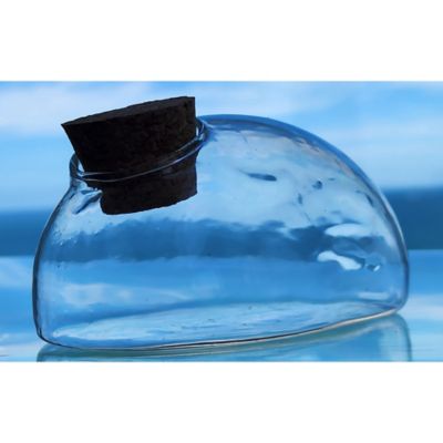 Image showing 5 th Unique Gardener Glass Terrarium Mouse With Cork Lid Gardening Planter