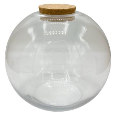 Unique Gardener Glass Terrarium 8 in. With Cork Gardening Planter