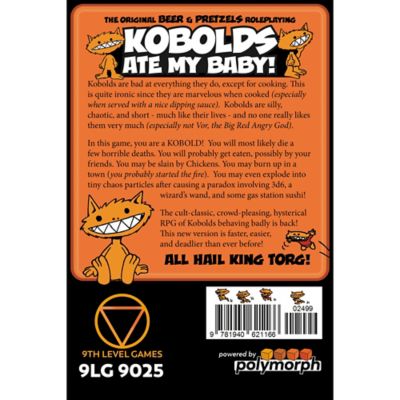 Image showing  Kobolds Ate My Baby 25th Anniversary Edition, The Orange Book, Age 13+, 2-8 Player